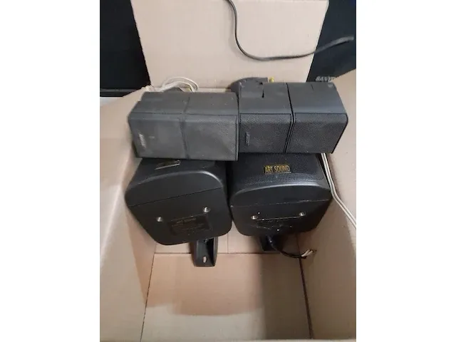 6 x boxen sanyo/art sound/bose + steunen - afbeelding 1 van  2