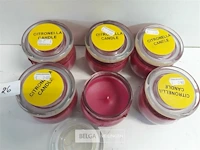 6 x citronella kaars in glazen pot - afbeelding 3 van  3