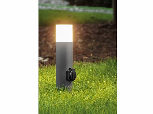 6 x cortona 40 schuko buiten lamp zwart - afbeelding 1 van  8