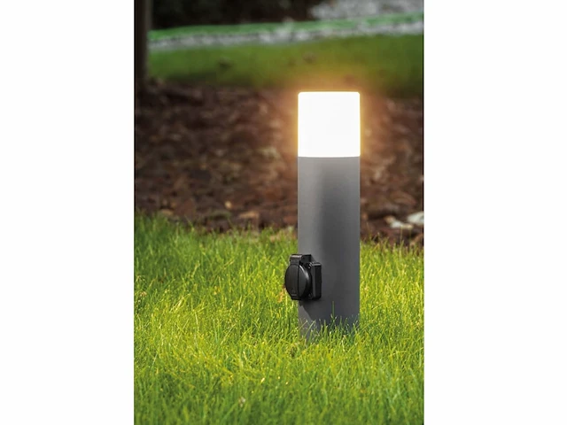 6 x cortona 40 schuko buiten lamp zwart - afbeelding 8 van  8