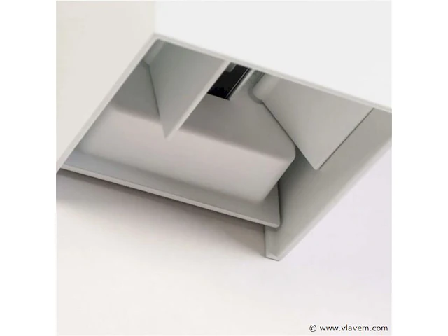 6 x cube wit bidirectionele led wandlamp – 2x5w – 3500k neutraal wit – ip54 (sw-2312-2) - afbeelding 5 van  5