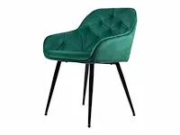 6 x design eetkamerstoelfelgroen 9051 - afbeelding 1 van  4