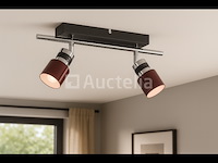 6 x dubbele plafondspot – hl7152 – g9 – 2 x 40w max – rood - afbeelding 1 van  3