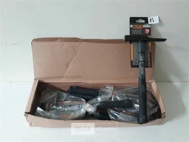 6 x elektricien hamer 18 mm met fiber steel - afbeelding 1 van  2