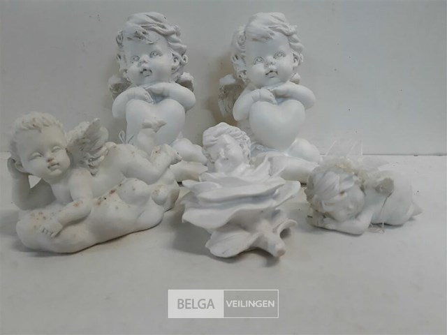 6 x engelen mix polyester 6-15 cm - afbeelding 3 van  3