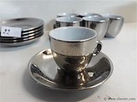 6 x espresso kopje met onderbord - afbeelding 2 van  2