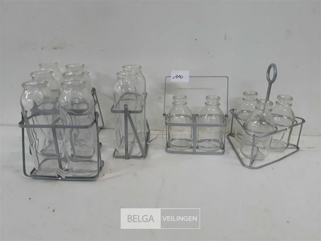 6 x flesjes in houder 3 assorti - afbeelding 2 van  3