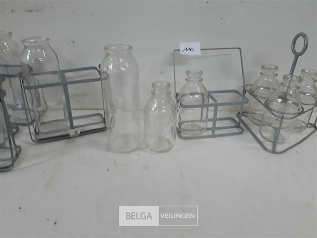 6 x flesjes in houder 3 assorti - afbeelding 3 van  3