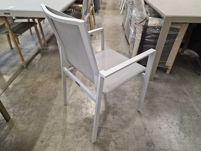 6 x garden prestige alu stapelstoel arosa met mistral grijs mat - afbeelding 7 van  9