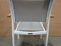 6 x garden prestige alu stapelstoel namur white mat - afbeelding 3 van  4