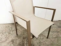 6 x garden prestige alu stapelstoel napoli champagne mat - light taupe - afbeelding 4 van  4
