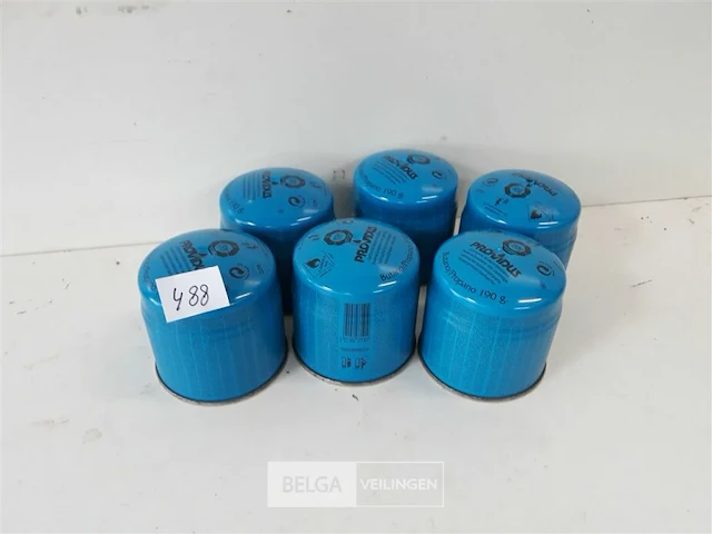 6 x gasbus 190 gram - afbeelding 1 van  3