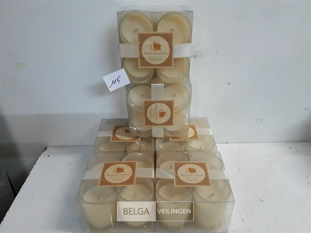 6 x geurkaars in glas 4 stuks vanille - afbeelding 2 van  3