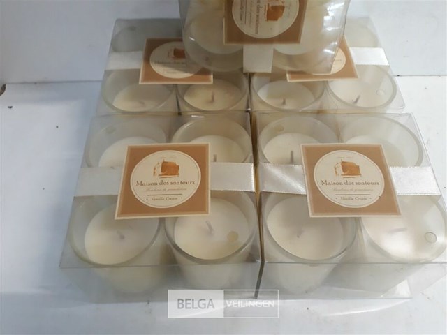 6 x geurkaars in glas 4 stuks vanille - afbeelding 3 van  3
