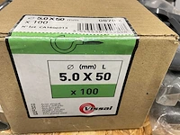 6 x grijze deurklink; muurhaken; kleerkastbuizen - afbeelding 3 van  6