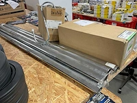 6 x grijze deurklink; muurhaken; kleerkastbuizen - afbeelding 4 van  6