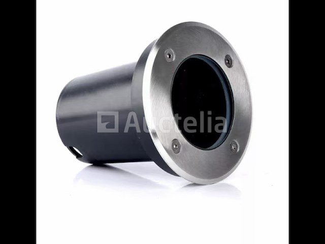 6 x grondspot rond gu10 – ip65 waterdicht – ø110 mm – metaal/pvc – buiten (sgd-02r) - afbeelding 1 van  4