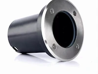 6 x grondspot rond gu10 – ip65 waterdicht – ø110 mm – metaal/pvc – buiten (sgd-02r) - afbeelding 2 van  4