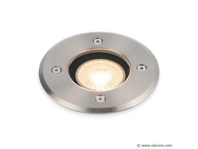 6 x grondspot rond gu10 – ip65 waterdicht – ø110 mm – metaal/pvc – buiten (sgd-02r) - afbeelding 4 van  4