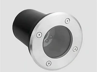 6 x grondspot rond gu10 – ip65 waterdicht – ø110 mm – metaal/pvc – buiten (sgd-02r) - afbeelding 4 van  5