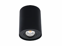 6 x gu10 opbouwspot armatuur zwart kantelbaar 12,5cm - afbeelding 4 van  7