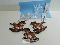 6 x hangdeco schommelpaard 3 x acryl 3 x color - afbeelding 2 van  3