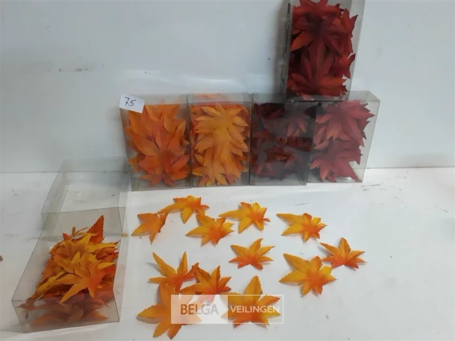 6 x herfstblaadjes pvc 2 assorti - afbeelding 2 van  3