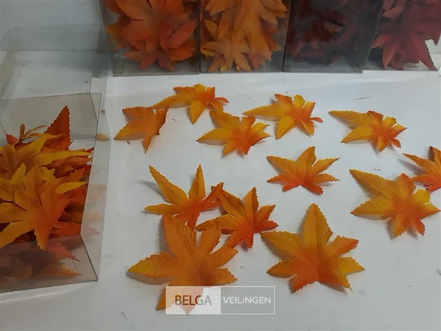 6 x herfstblaadjes pvc 2 assorti - afbeelding 3 van  3