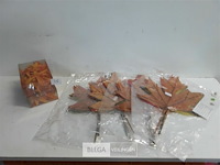 6 x herfstblaadjes pvc 2 assorti - afbeelding 1 van  3
