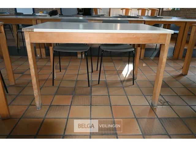 6 x houten tafel - afbeelding 2 van  4