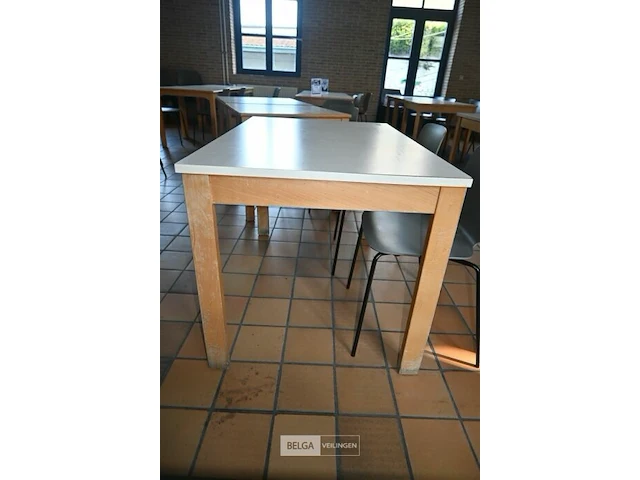 6 x houten tafel - afbeelding 4 van  4