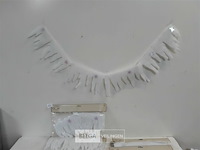 6 x ijspegel guirlande 15 cm x 1 m uit wat - afbeelding 2 van  3