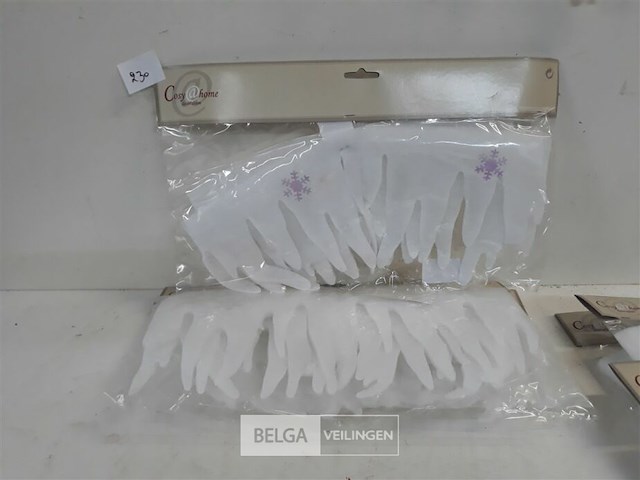 6 x ijspegel guirlande 15 cm x 1 m uit wat - afbeelding 3 van  3