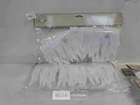 6 x ijspegel guirlande 15 cm x 1 m uit wat - afbeelding 3 van  3