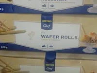 6 x ijswafels wafer rolls 640- 940 gr metro - afbeelding 1 van  2