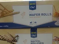 6 x ijswafels wafer rolls 640- 940 gr metro - afbeelding 2 van  2