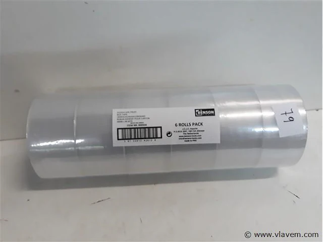 6 x inpakkleefband transparant 66m x 48 m - afbeelding 2 van  2
