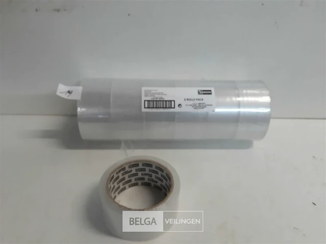 6 x inpakkleefband transparant 66m x 48 m - afbeelding 1 van  3