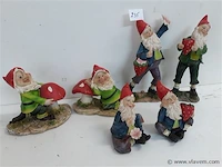 6 x kabouter uit polyester - afbeelding 2 van  2