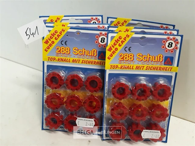 6 x klappers voor speelgoedgeweer 8 shot 288 knallen - afbeelding 1 van  3