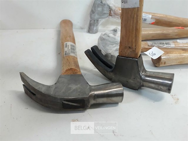 6 x klauwhamer met houten steel - afbeelding 3 van  3