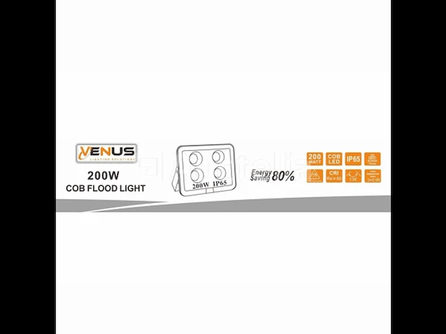 6 x led breedstraler 200w - 6500k koud wit - afbeelding 5 van  5