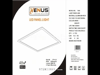6 x led paneel 48w - 60cm x 60cm - 6500k koud wit - afbeelding 5 van  5