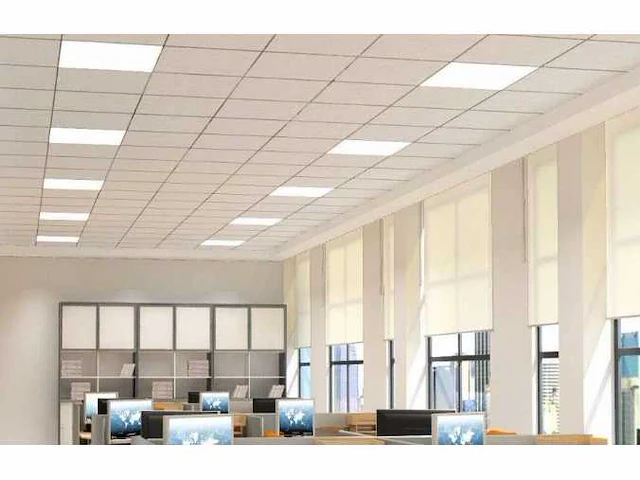 6 x led-paneel 48w – 60x60cm – 4000k neutraal wit – super eco – 5800 lm - afbeelding 1 van  5