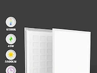 6 x led-paneel 48w – 60x60cm– 6500k koud wit – super eco – 5800 lm - afbeelding 6 van  6