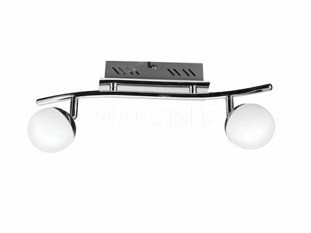6 x led plafondlamp – 2 spots – hl7182l – 2 x 4w max – 4000k – neutraal wit – zilver - afbeelding 3 van  4