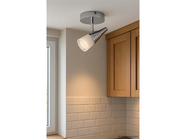 6 x led plafondspot – di02 – 5w – 4000k – neutraal wit – zilver - afbeelding 1 van  4