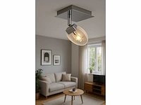6 x led plafondspot – hl7161l – 5w – 4000k – neutraal wit – zilver - afbeelding 1 van  4