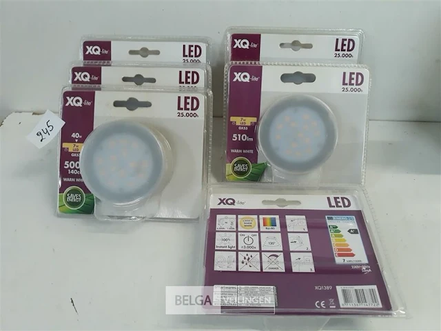 6 x led spot gx53 7w 500lm warm wit - afbeelding 1 van  3