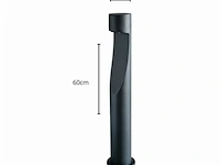 6 x led tuinlamp 12w – 60 cm – 3500k warm wit – 1000 lm – ip54 waterdicht – zwart (sla-35) - afbeelding 4 van  6
